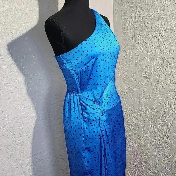 One shoulder COBALT SIZE small Cocktail dress by Heartloom - Picture 7 of 14